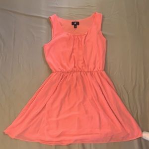 Peach Flowy Dress